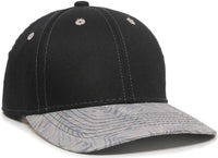 OC Sports FLR-100 Adjustable Cap - Black Light Grey Tropical - Black Light Gray / 6 7/8’’ - 7 1/2’’