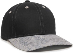 OC Sports FLR-100 Adjustable Cap - Black Light Grey Tropical - Black Light Gray / 6 7/8’’ - 7 1/2’’