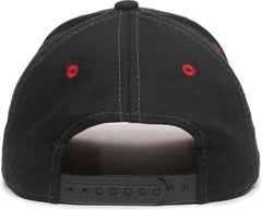 OC Sports FLR-100 Adjustable Cap - Black Red Tropical - Black Red / 6 7/8’’ - 7 1/2’’
