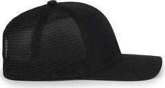 OC Sports FLX672M-E ProFlex Adjustable Sweatband Cap - E Black Black - Black / OSFM