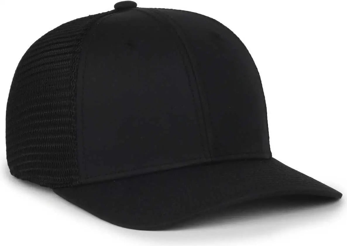 OC Sports FLX672M-E ProFlex Adjustable Sweatband Cap - E Black Black - Black / OSFM