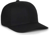 OC Sports FLX672M-E ProFlex Adjustable Sweatband Cap - E Black Black - Black / OSFM