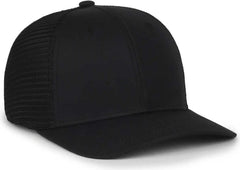 OC Sports FLX672M-E ProFlex Adjustable Sweatband Cap - E Black Black - Black / OSFM