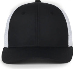 OC Sports FLX672M-E ProFlex Adjustable Sweatband Cap - E Black White - White / OSFM