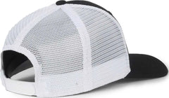 OC Sports FLX672M-E ProFlex Adjustable Sweatband Cap - E Black White - White / OSFM