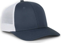 OC Sports FLX672M-E ProFlex Adjustable Sweatband Cap - E Navy White - White / OSFM