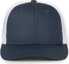 OC Sports FLX672M-E ProFlex Adjustable Sweatband Cap - E Navy White - White / OSFM
