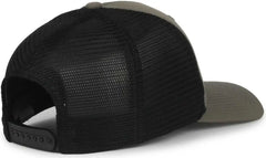 OC Sports FLX672M-E ProFlex Adjustable Sweatband Cap - E Olive Black - Black / OSFM