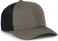 OC Sports FLX672M-E ProFlex Adjustable Sweatband Cap - E Olive Black - Black / OSFM