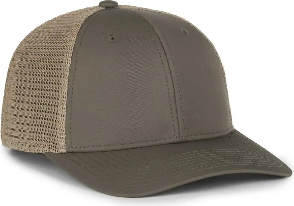 OC Sports FLX672M-E ProFlex Adjustable Sweatband Cap - E Olive Khaki - Khaki / OSFM