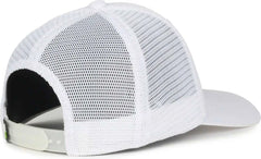 OC Sports FLX672M-E ProFlex Adjustable Sweatband Cap - E White White - White / OSFM