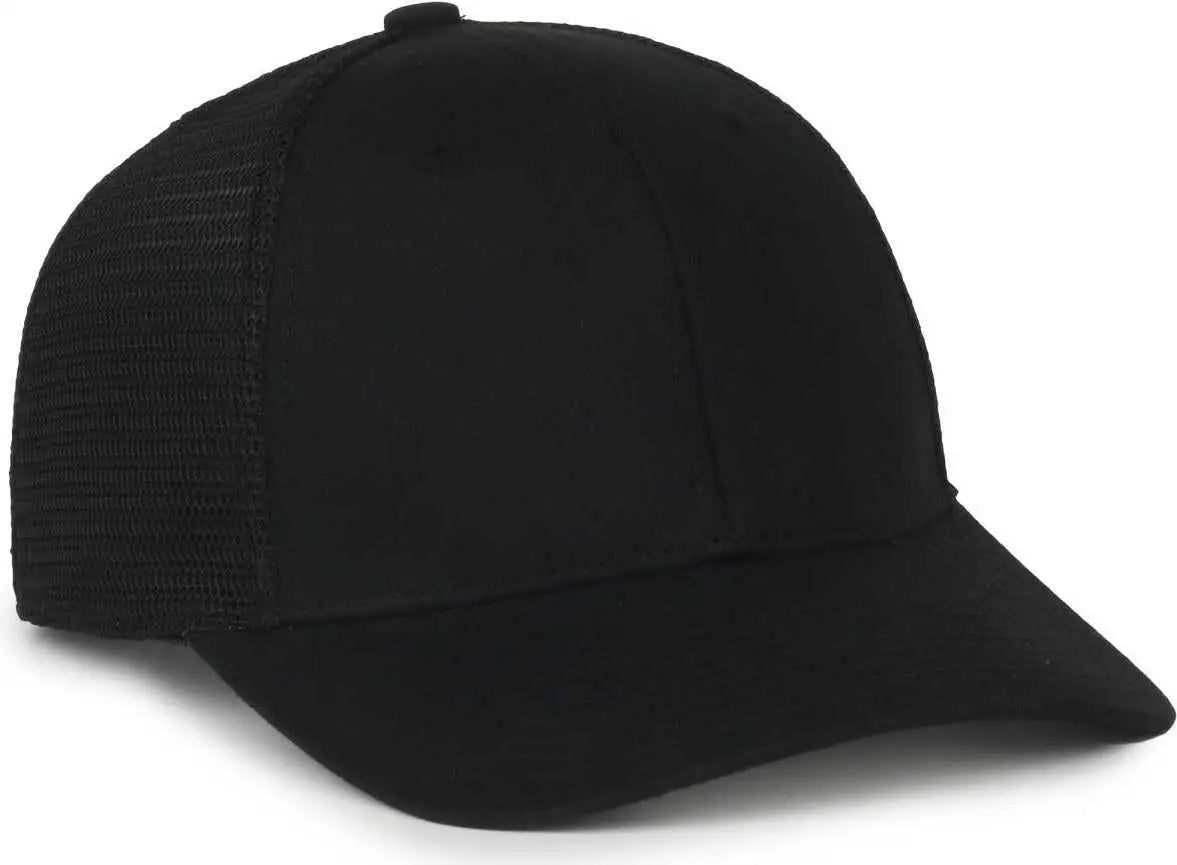 OC Sports FLX672M OCflx Adjustable Sweatband Cap - Black Black - Black / OSFM