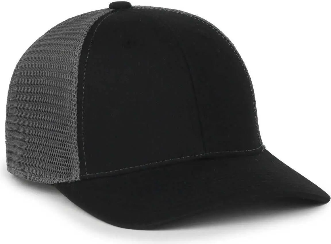 OC Sports FLX672M OCflx Adjustable Sweatband Cap - Black Charcoal - Dark Gray / OSFM