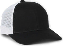 OC Sports FLX672M OCflx Adjustable Sweatband Cap - Black White - White / OSFM