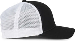 OC Sports FLX672M OCflx Adjustable Sweatband Cap - Black White - White / OSFM