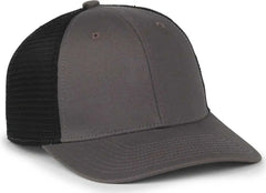 OC Sports FLX672M OCflx Adjustable Sweatband Cap - Charcoal Black - Black / OSFM