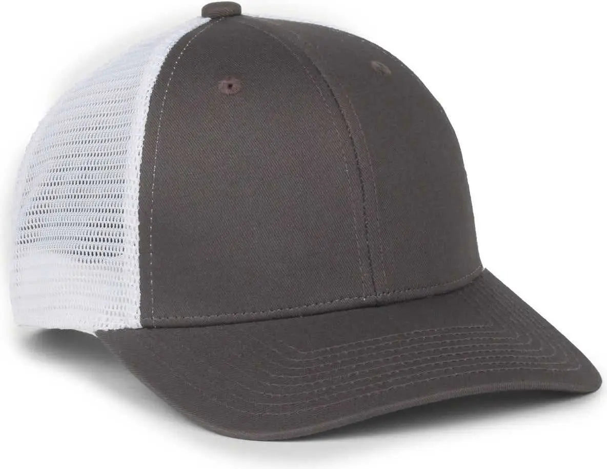 OC Sports FLX672M OCflx Adjustable Sweatband Cap - Charcoal White - White / OSFM