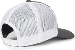 OC Sports FLX672M OCflx Adjustable Sweatband Cap - Charcoal White - White / OSFM