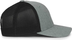 OC Sports FLX672M OCflx Adjustable Sweatband Cap - Heathered Gray Black - Black / OSFM