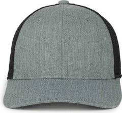 OC Sports FLX672M OCflx Adjustable Sweatband Cap - Heathered Gray Black - Black / OSFM