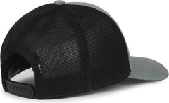 OC Sports FLX672M OCflx Adjustable Sweatband Cap - Heathered Gray Black - Black / OSFM