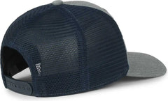 OC Sports FLX672M OCflx Adjustable Sweatband Cap - Heathered Gray Navy - Navy / OSFM