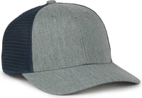 OC Sports FLX672M OCflx Adjustable Sweatband Cap - Heathered Gray Navy - Navy / OSFM