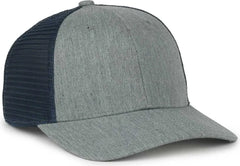 OC Sports FLX672M OCflx Adjustable Sweatband Cap - Heathered Gray Navy - Navy / OSFM