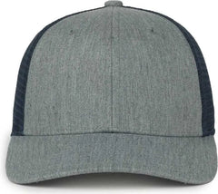OC Sports FLX672M OCflx Adjustable Sweatband Cap - Heathered Gray Navy - Navy / OSFM