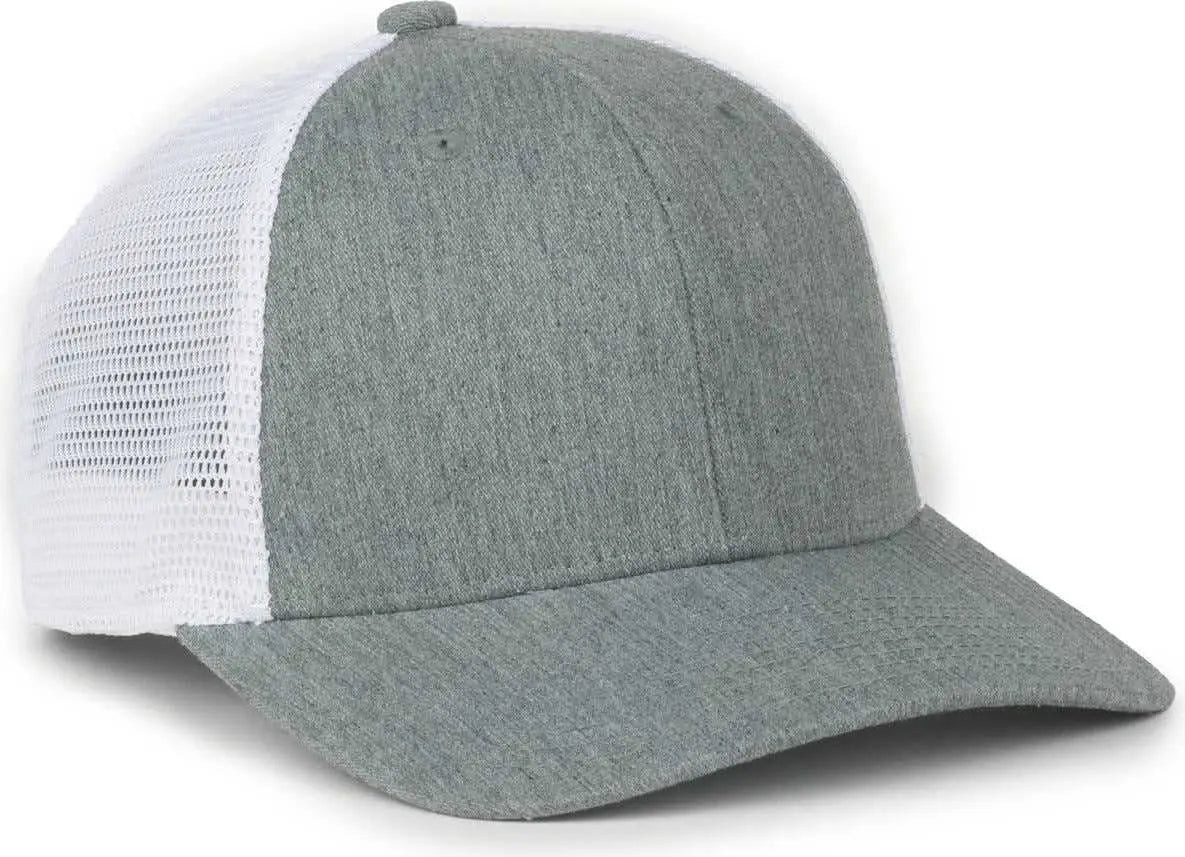 OC Sports FLX672M OCflx Adjustable Sweatband Cap - Heathered Gray White - White / OSFM