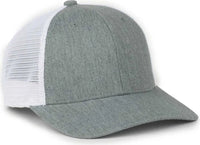 OC Sports FLX672M OCflx Adjustable Sweatband Cap - Heathered Gray White - White / OSFM