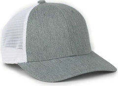 OC Sports FLX672M OCflx Adjustable Sweatband Cap - Heathered Gray White - White / OSFM