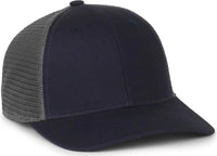 OC Sports FLX672M OCflx Adjustable Sweatband Cap - Navy Charcoal - Dark Gray / OSFM