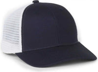 OC Sports FLX672M OCflx Adjustable Sweatband Cap - Navy White - White / OSFM