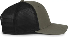 OC Sports FLX672M OCflx Adjustable Sweatband Cap - Olive Black - Black / OSFM