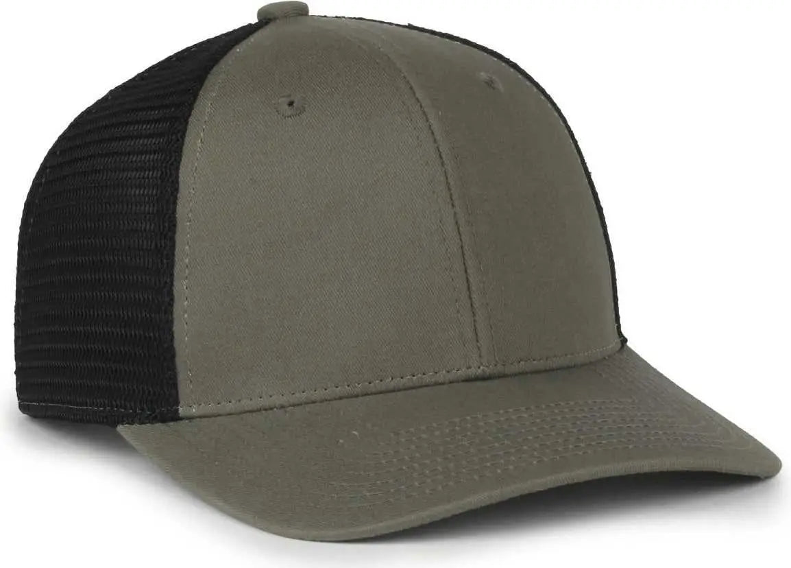 OC Sports FLX672M OCflx Adjustable Sweatband Cap - Olive Black - Black / OSFM