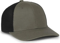 OC Sports FLX672M OCflx Adjustable Sweatband Cap - Olive Black - Black / OSFM