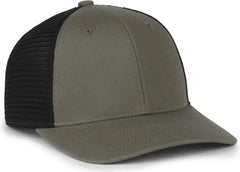 OC Sports FLX672M OCflx Adjustable Sweatband Cap - Olive Black - Black / OSFM
