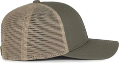 OC Sports FLX672M OCflx Adjustable Sweatband Cap - Olive Khaki - Khaki / OSFM
