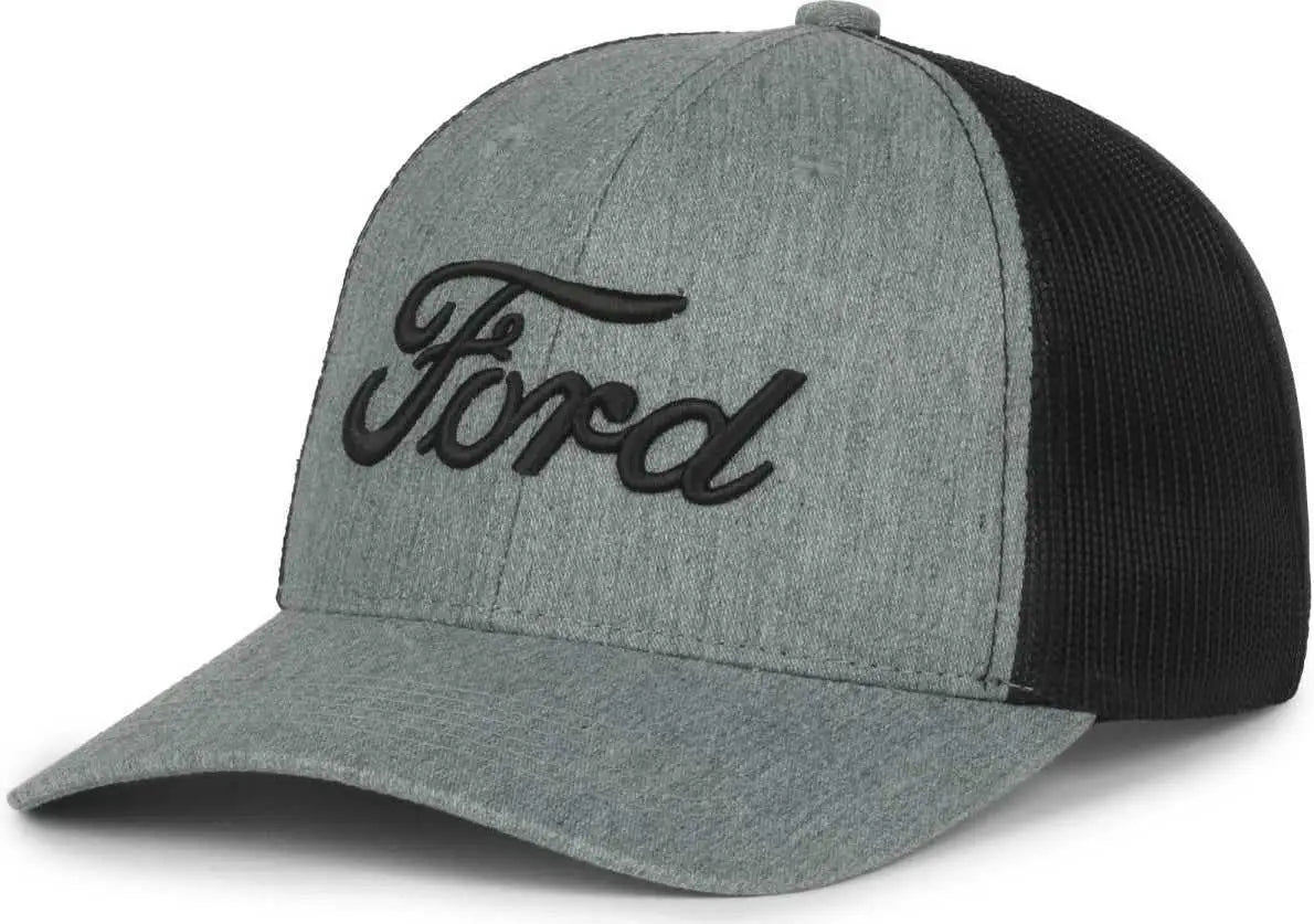 OC Sports FRD18 Ford Series Cap Heathered Gray Black Gray Black / 6 7/8’’ 7 1/2’’
