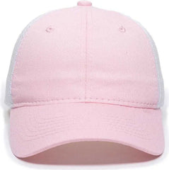 OC Sports FWT-130L Adjustable Mesh Back Cap - Pink White - Pink White / 6 7/8’’ - 7 1/2’’