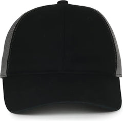 OC Sports FWT-130SB Garment Washed Snap Back Cap - Black Charcoal - Dark Gray / OSFM