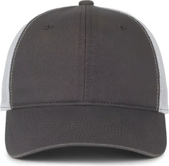 OC Sports FWT-130SB Garment Washed Snap Back Cap - Charcoal White - White / OSFM