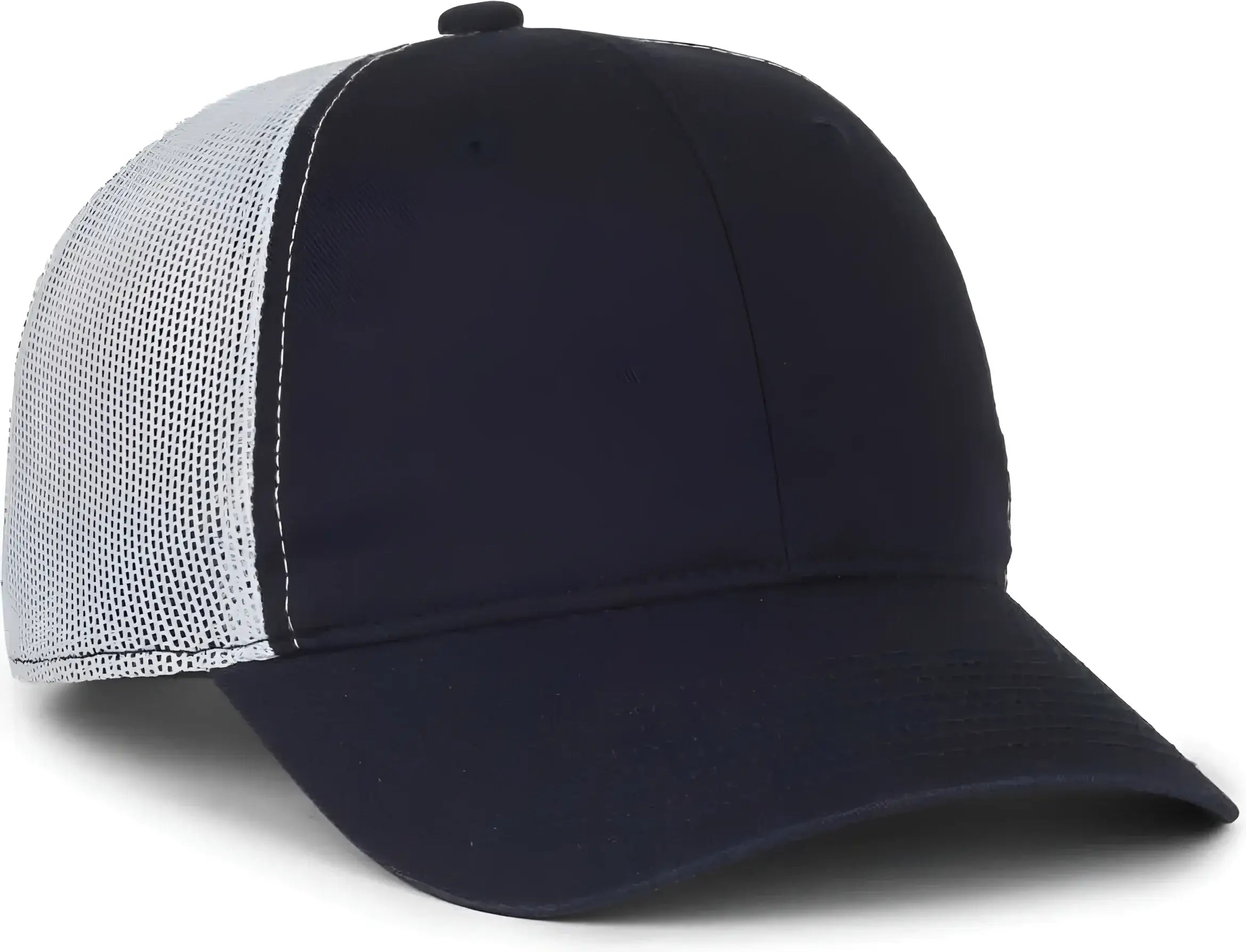 OC Sports FWT-130SB Garment Washed Snap Back Cap - Navy White - White / OSFM