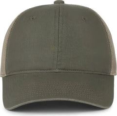 OC Sports FWT-130SB Garment Washed Snap Back Cap - Olive Khaki - Khaki / OSFM