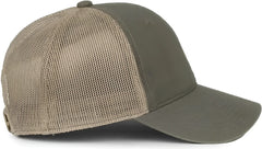 OC Sports FWT-130SB Garment Washed Snap Back Cap - Olive Khaki - Khaki / OSFM