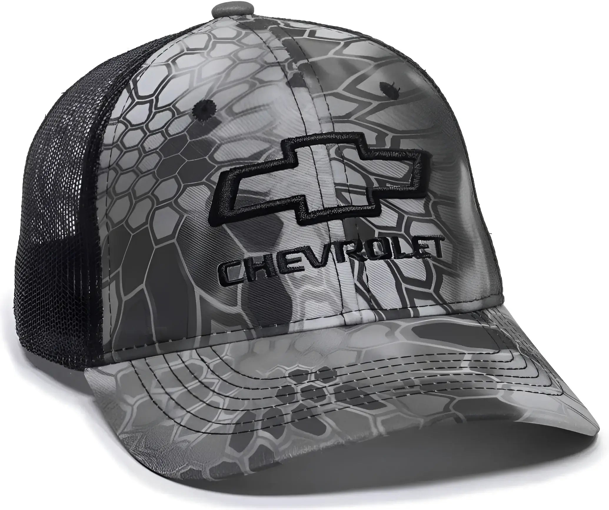 OC Sports GEN11B Chevrolet Mesh Back Cap - Kryptek Raid Black - Kryptek Raid Black / 6 7/8’’ - 7 1/2’’
