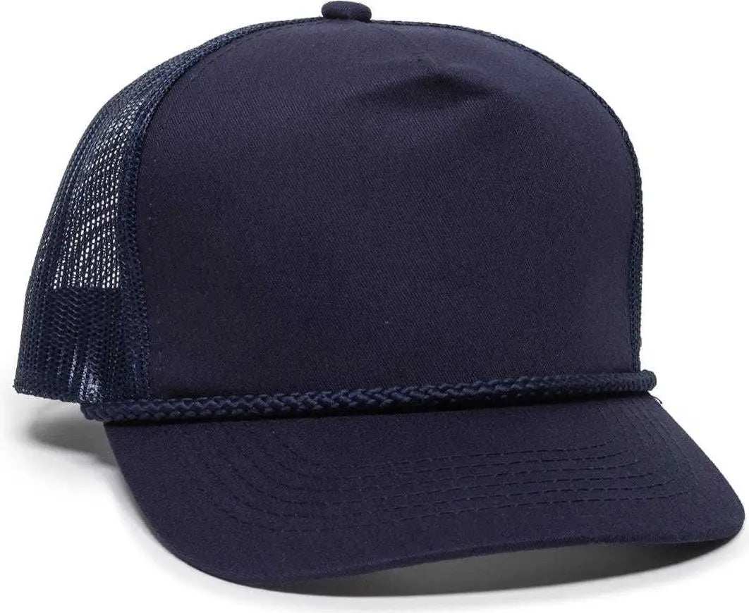 OC Sports GL-155 Adjustable Mesh Back Cap - Navy - Navy / 6 7/8’’ - 7 1/2’’
