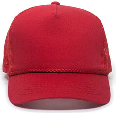 OC Sports GL-155 Adjustable Mesh Back Cap - Red - Red / 6 7/8’’ - 7 1/2’’