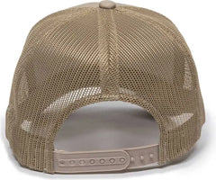 OC Sports GL-155 Adjustable Mesh Back Cap - Tan - Tan / 6 7/8’’ - 7 1/2’’
